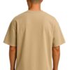 VEL Plain 240GSM Oversized Beige T-shirt