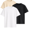 VEL Plain Combo 240GSM Oversized T-shirt