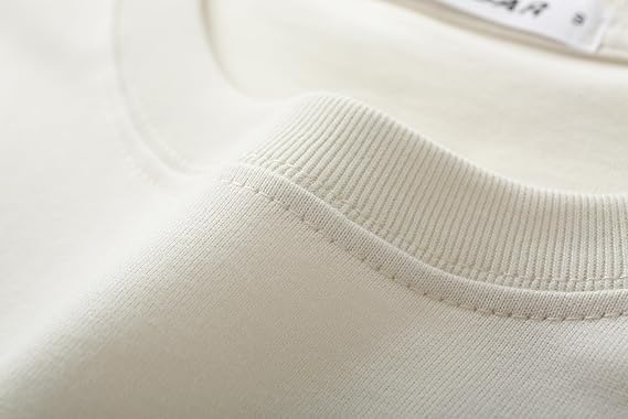 VEL Plain 240GSM Oversized Off-white T-shirt