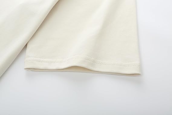 VEL Plain 240GSM Oversized Off-white T-shirt